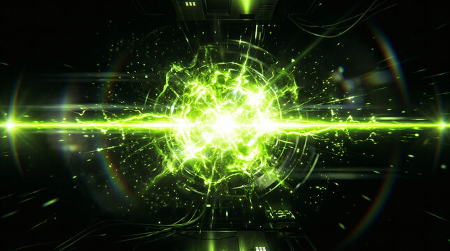 Green Light Explosion in Space Environment