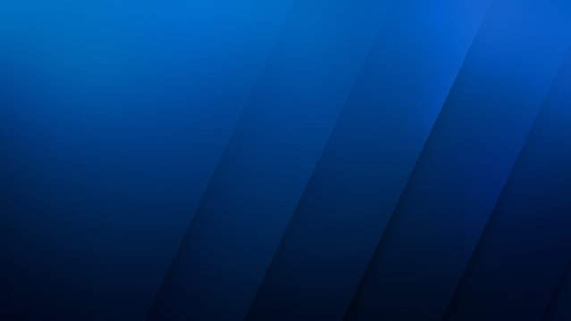 Pattern of layered dark blue shapes with shadows and color gradient. Abstract background. Template for brochure, business card, web page, corporate banner or report background with copy space.