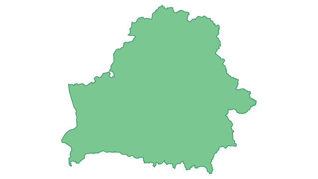 Belarus outline green
