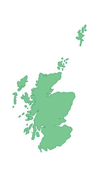 Scotland outline green