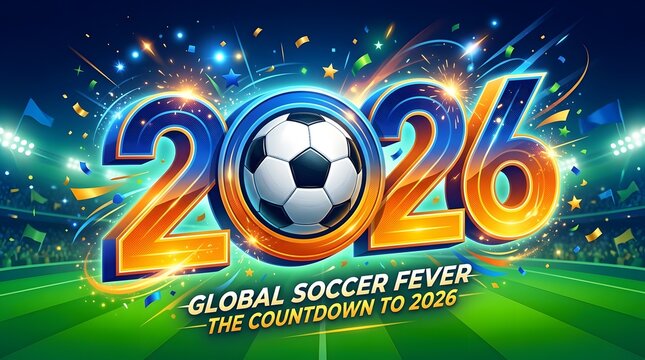 Global soccer fever countdown to 2026 world cup