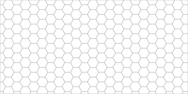 Abstract honeycomb hexagonal grid pattern background, modern geometric design with light gray tones, minimalist decorative texture for creative wallpaper illustration