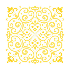 Fototapeta premium Golden mandala pattern vector