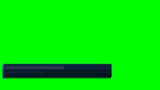 Futuristic Tech Lower Thirds Pack with Audio Waveform - Green Screen Chroma Key