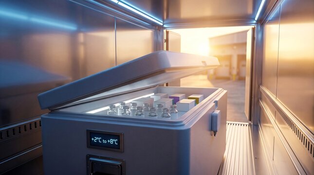 Pharmaceutical Cold Chain Transport with Temperature Controlled Medical Storage Container