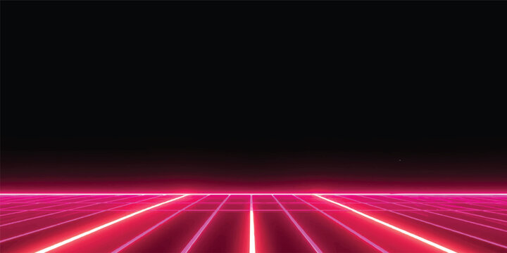 Abstract blue glowing light lines background with digital wave motion and energy patterns