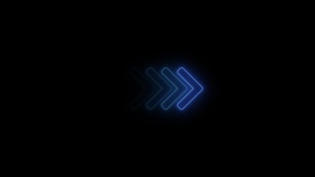 Neon blue loading spinner animation loop, futuristic tech ui progress indicator, smooth glowing transition
