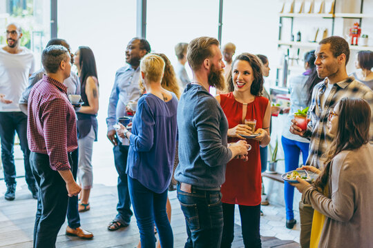 Casual office party gathering photo