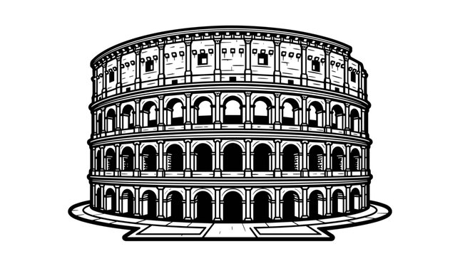 Colosseum Rome Italy Architecture.