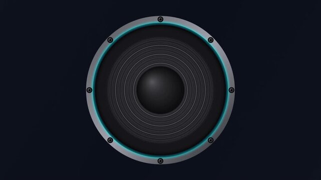 audio speakers on white background