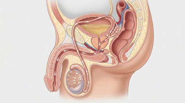 Biological genesis pathway: sperm transport, human reproduction, internal organ, fertilize process, journey start, genital structure, body function, procreate view.
