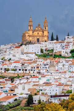 Spain. Olvera. Andalusia. White beautiful Spanish city. Travel and Tourism	