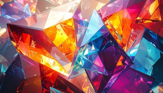 Bunte Glasfragmente