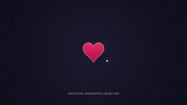 A vibrant pink heart with a smooth glossy surface floating against a dark background symbolizes love, affection, and emotional connection perfect for romantic themes and expressions of care