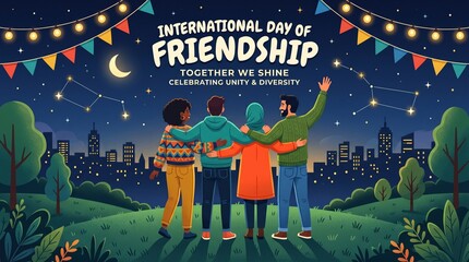 International day of friendship celebrating unity and diversity.