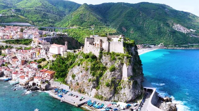The city of Scilla in the Province of Reggio Calabria, Italy.