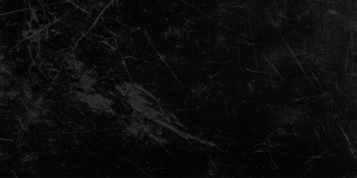 Black grunge texture background with scratches and scuffs vector illustration, black old wall cracked concrete background or black vintage seamless old concrete floor grunge background.