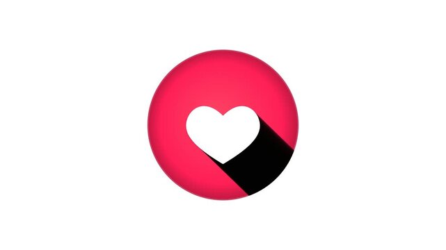 Clean 2D and 3D motion graphic loops of vibrant heart notification bubbles with alert counters. Ideal for mobile app interface mockups, romantic marketing promos, and web design assets