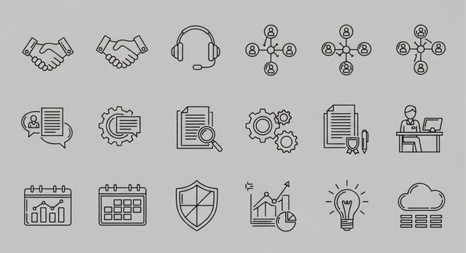 set of different types of icons