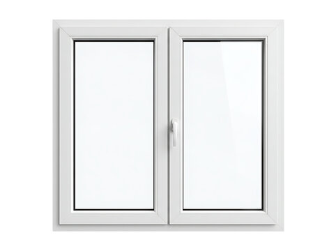 Modern double casement windows closed