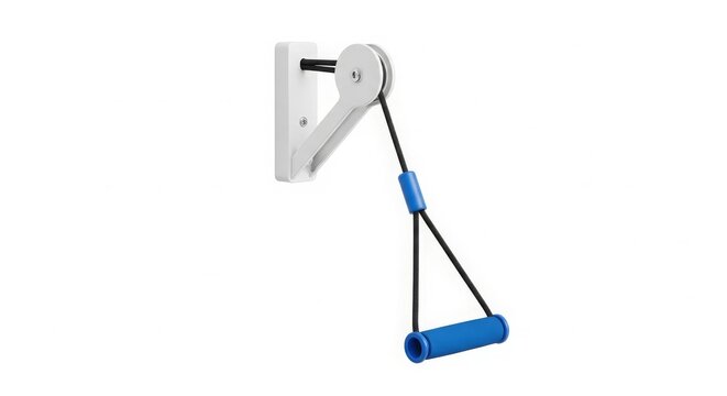 Wall-Mounted Over-Door Shoulder Pulley System for Physical Rehabilitation and Home Fitness Exercise