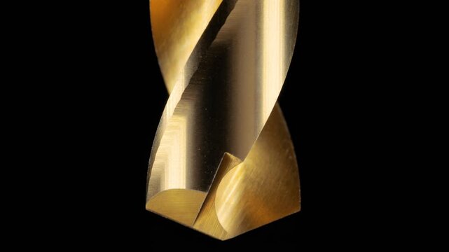 Industrial Cobalt Drill Bit Macro Close Up