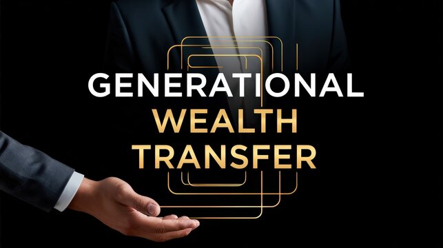Generational Wealth Transfer Between Business People Concept