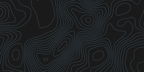 black abstract topographic map with colorful contour lines design element for modern and minimal graphic design.  © Atikur