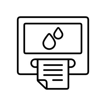 Printer Water Test Icon