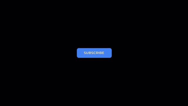 Blue Subscribe Button on Black Background for Online Engagement