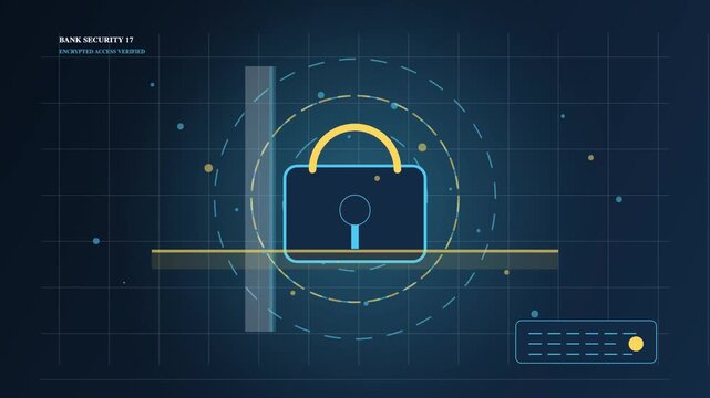 Vault Keypad With Animated Passcode Validation 4K Banking Security Loop