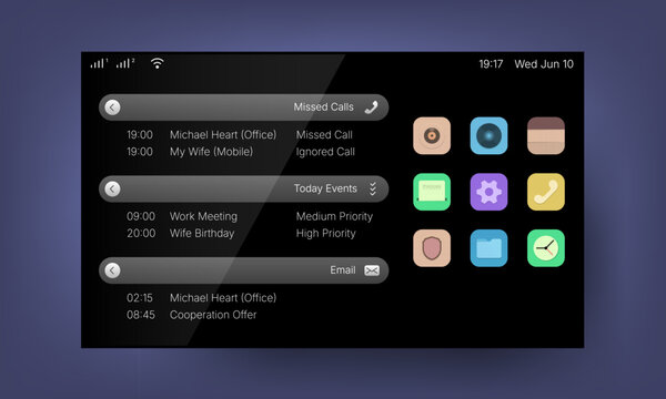 Smart dashboard user interface design template