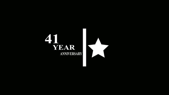 66 Years Anniversary Motion Graphic 4K footage with star.  Particles and Number, Animated 66 years  Wishes ,white  Background with alpha channel 4k animation video.