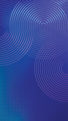 Fototapeta premium Abstract blue gradient with circular patterns, perfect for mobile wallpaper vector