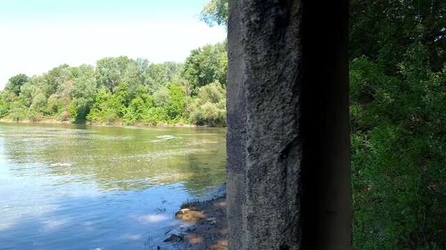 Old harbour at the Tisza river near Martely