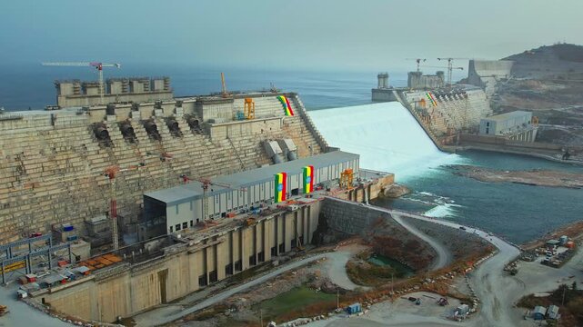 Grand Ethiopian Renaissance Dam, Metekel Zone of the Benishangul-Gumuz Region, Ethiopia, Hidase Dam, largest hydroelectric power plant in Africa, Blue Nile