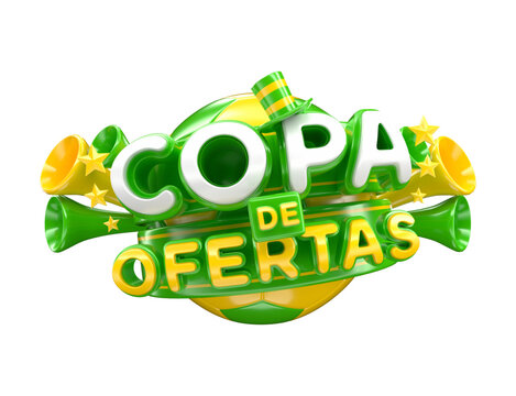 Copa de Ofertas Green and Yellow Promotional Retail Banner Graphic