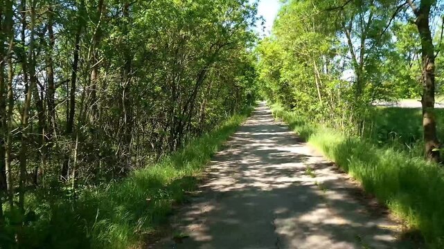 Bike path between Martely and Mindszent