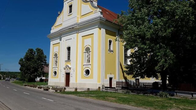 Church in the village Mindszent near Tisza
