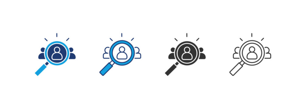 Competitive Analysis Icon Set Multiple Style Collection