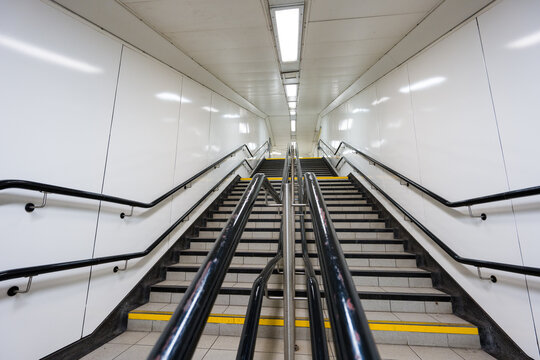 Stairs Leading to a Subway Station