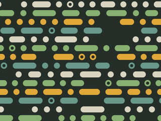 Minimal Dot Dash Pattern Modern Textile Background © iushakovsky
