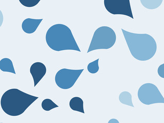 Fototapeta premium Teardrop Swoosh Pattern Minimal Modern Design