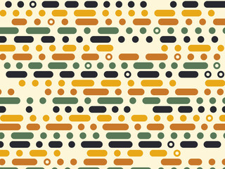 Dot Dash Rows Pattern Minimal Abstract Background © iushakovsky