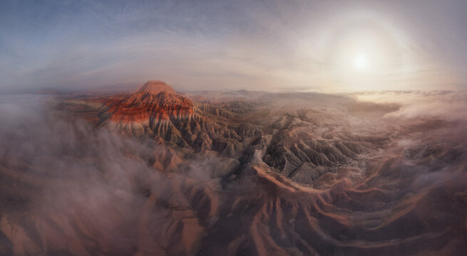 Desert Badlands Sunrise