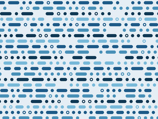 Morse Code Style Pattern Geometric Modern Design © iushakovsky
