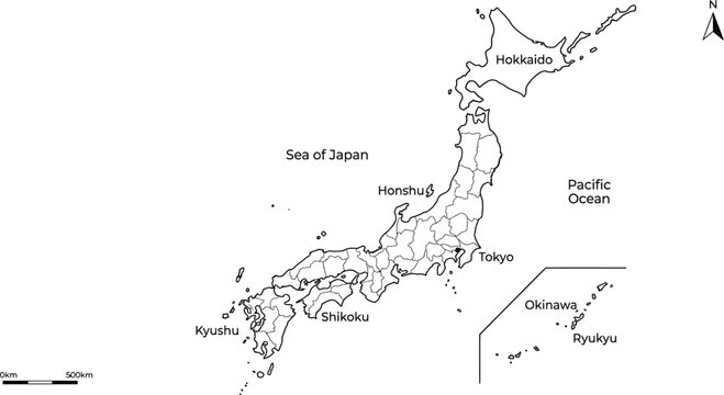 Japan map 