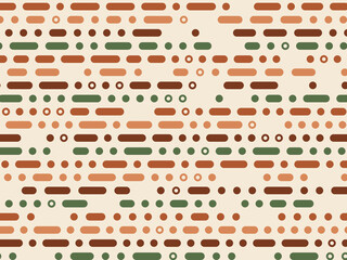 Morse Code Style Pattern Geometric Modern Design © iushakovsky