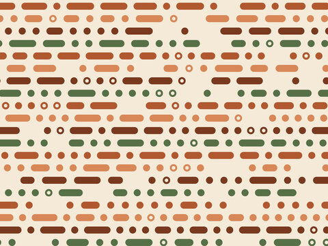Morse Code Style Pattern Geometric Modern Design