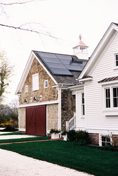 Soar Panel house barn Spring Garden House Exterior Film 
